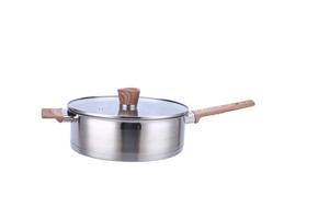 Set di Pentole da Cucina Classico con Doppio Manico in Acciaio Inossidabile Durevole ed Ecologico, Casseruola Antiaderente e Pentolino in Vetro - Product Image 6