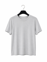 T-shirt Femme Coton Spandex Col Rond Coupe Ample Manches Courtes Couleur Unie Minimaliste Vente en Gros Fournisseur