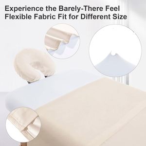 Sábana Plana de Masaje para SPA, Moderna, Tejida, de Polialgodón, 300 Hilos, Lavable, con Orificio para la Cara, 120*230cm, con Logotipo Personalizado - Product Image 2