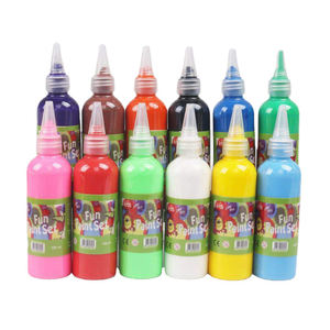 Basic Colors Acrylic Art <b>Paint</b> Set with Custom Logo Glass <b>Canvas</b> Wood Ceramic Fabric Rich Pigments Non Toxic <b>Paints</b> - Product Image 1