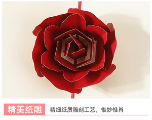 Handmade 3D Pop-Up Love Postcard Paper Greeting <strong>Card</strong> <strong>for</strong> Wedding Birthday <strong>Anniversary</strong> Valentine's Day Gift Couples <strong>Husband</strong> Wife - Product Image 2
