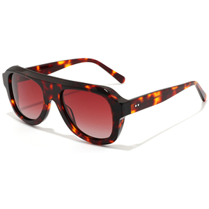 Modern Rectangle Sunglasses Full Rim Tortoise Shell <b>Frame</b> Brown Lens Anti-Uv Protection Unisex Adult - Product Image 4