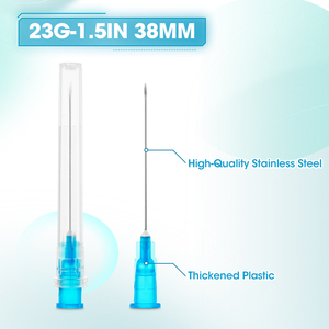 Aguja Hipodérmica Veterinaria Profesional Desechable Ecológica de Acero Inoxidable y Plástico, 23G38mm, <span class=keywords><strong>Uso</strong></span> Multi-Animal - Product Image 2