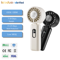 Ventilateur de refroidissement portatif à faible MOQ, 9,5 W, pliable, avec support, ventilateur de bureau à vitesse variable, refroidisseur personnel avec écran LED