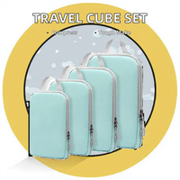 Cubes d'emballage de compression de haute qualité pour les organisateurs de bagages légers et pliables de voyage pour les valises