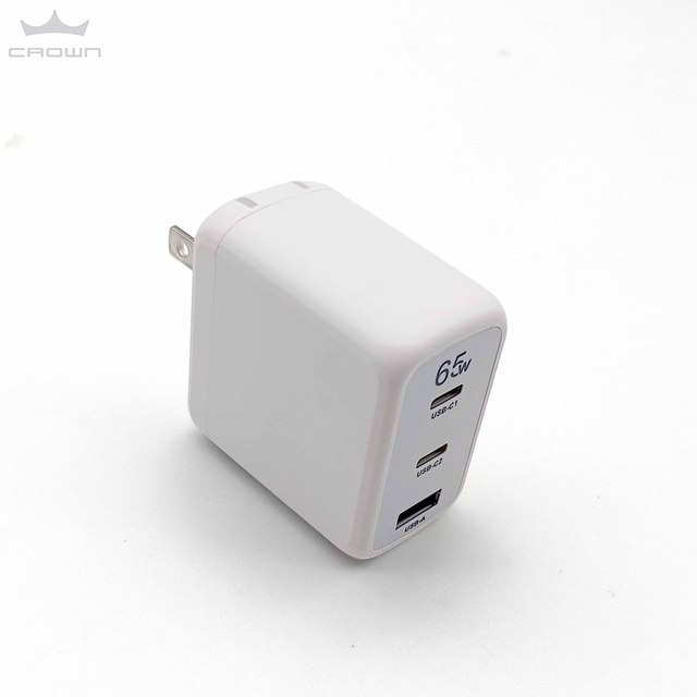 PD 65W GaN Charger with 3-in-1 Wireless Charging Station Type-C Ports Fast Charging for Android & for Iphones 15 Pro Max