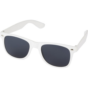 Occhiali da Sole Polarizzati Sun Ray di Alta Qualità Senza Marca Modello 127026-4 Uomo Donna Stile Rettangolare alla Moda Montatura in Nylon Bianco Lenti Colorate - Product Image 1