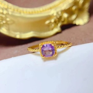 Offre Spéciale marocain 925 argent naturel améthyste filles nouveau Design promesse luxe femmes Anime anneaux - Product Image 6