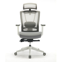 Fauteuil de bureau ergonomique moderne à dossier haut en maille, pivotant, avec accoudoirs 4D, pour dirigeant, vente en gros