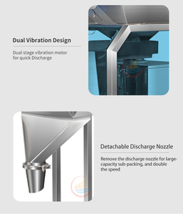 Multifunzione chicchi di caffè semi di noci vibratore personalizzato 1500g Multihead Weigher <span class=keywords><strong>Quadri</strong></span> Head macchina di riempimento granuli - Product Image 4