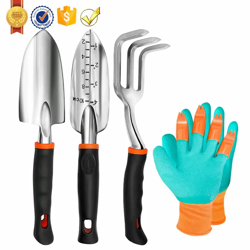 Kein Minimum billiger 3Pcs niedlichen innovativen Garten werkzeug und Garten handschuhe Geschenkset Fabrik in China