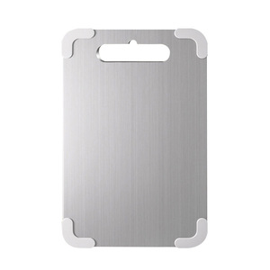 Tagliere in Acciaio Inossidabile Antiscivolo a Doppio Lato, Ispessito, Antibatterico, Antimuffa, per Esterni, per Impastare - Product Image 5