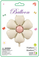 Balon Foil bunga 50 buah/set grosir perlengkapan pesta pompa udara balon kemasan kartu balon lucu