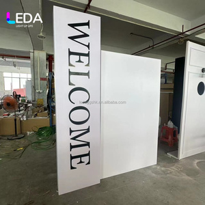 Panel Acrílico Cúbico Blanco LEDA para Decoración de Bodas, Letrero de Bienvenida, Pared de Fotos, Decoración de Pasillos para Eventos - Product Image 4