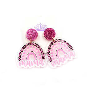 مصنع الجملة عالية الجودة الشعبية اليدوية لطيف الأقراط الأزياء 2023 بريق الاكريليك المجوهرات - Product Image 6