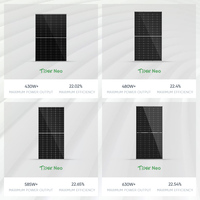 Jinko Tiger Panel surya Neo tipe-n, Panel surya silikon monokristalin 615W 620W 625W 630W 635Watt