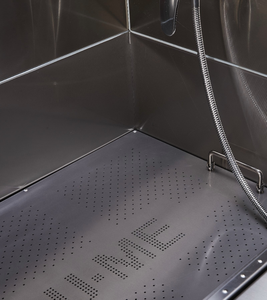 Baignoire pour animaux de compagnie YM-986A en acier inoxydable 304 avec marches antidérapantes et <span class=keywords><strong>porte</strong></span> coulissante, conception surélevée anti-éclaboussures - Product Image 4