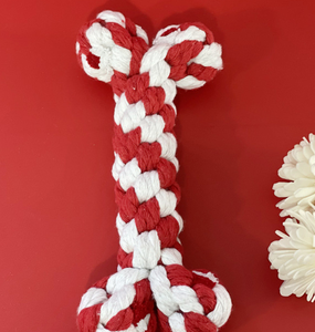 Corda di Nylon intrecciata colorata per uso quotidiano di cani da compagnia giocattolo da masticare per cani - Product Image 3