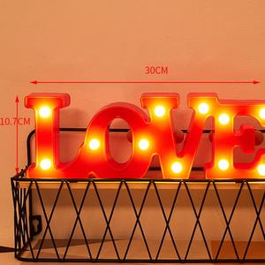 Decorazioni di san valentino per la fidanzata batteria rossa decorazione di nozze fai da te con luce di amore regalo <span class=keywords><strong>festa</strong></span> <span class=keywords><strong>della</strong></span> <span class=keywords><strong>mamma</strong></span> addio al nubilato - Product Image 4