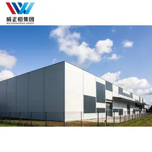 Chất Lượng Cao Chi Phí Thấp Nhanh Lắp Ráp Modular Không Gian Rộng Khung Thép Cấu Trúc Prefab Kho Xây Dựng Rọi