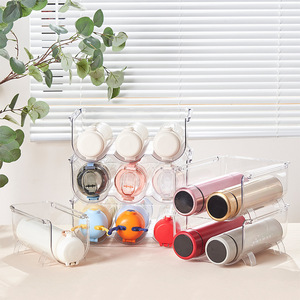 Organizador de Botellas de Agua de Plástico, Estante de Almacenamiento Apilable para Botellas, para Gabinete - Product Image 6