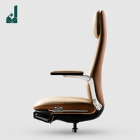 Chaise de bureau haut de gamme Summit, chaise de direction inclinable, chaise de bureau pour usage domestique, en cuir véritable, confortable pour une longue utilisation, chaise de bureau pour ordinateur