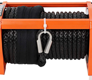 XINQI 12000lb Cabrestante eléctrico 13500Lbs Cable de acero resistente Cabrestante de cuerda de nailon 12V 13500lbs - Product Image 3