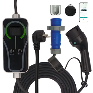 Estaciones de Carga Portátiles con Interfaz TIPO 2, Salida de CA de 7kW, Cargador EV Integrado con Compatibilidad de 100-110V a 200-220V - Product Image 1