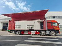 Véhicule de transport de carburant diesel HOWO pour transport spécial de marchandises dangereuses, boîte à vitesses manuelle, caisse à ailes battantes