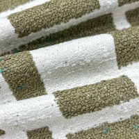 Tissu d'ameublement moderne pour canapé, poids moyen, 100 % polyester, microfibre imperméable teinte en fil, tissé pour canapés