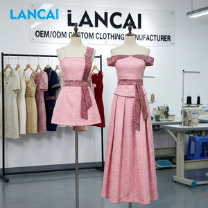 Nuevo Diseño de Alta Calidad, Marca Privada OEM ODM, Logotipo Personalizado, Ropa de Diseñador para Mujer, Fabricantes de Ropa, Vestido Personalizado al por Mayor - Product Image 1