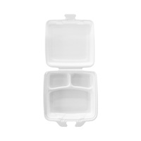 Contenedor de Alimentos de Espuma PP para Llevar, Alto Aislamiento, Multifuncional, Tapa Abatible, Caja Ecológica para Llevar, Alternativa a la Caja de Almuerzo de Espuma PS