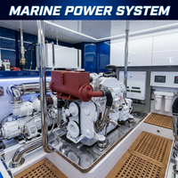 Moteur diesel marin DCEC 6CTA8.3-M205, 205 CV, 6 cylindres, moteur de propulsion 8,3 L pour bateau de pêche, remorqueur et ferry de passagers