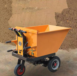 Carretilla Eléctrica de Acero Amarilla, de Cuatro Ruedas, Cerrada, para Transporte de Materiales Industriales, con Recubrimiento en Polvo, Diseño Duradero - Product Image 4