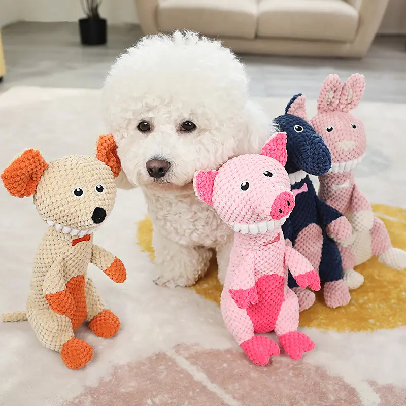 2024 nueva piña polar perro relleno Animal juguetes de peluche perro interactivo juguete chirriante perro masticar juguete