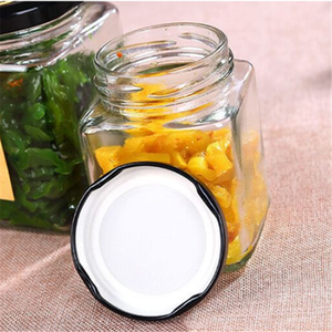 ¡Producto en oferta! Tarro de vidrio cuadrado para comida <span class=keywords><strong>Frutta</strong></span> del Prato de Shanghai con tapa de metal - Product Image 3