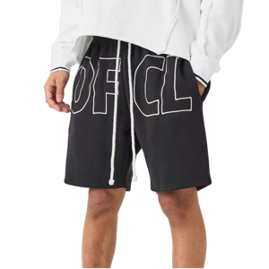Custom Embroidery and Dtg Printing Anti-Wrinkle Knitted Mid Waist Zipper Fly Shorts - Product Image 1