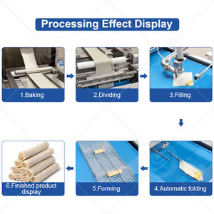 ORME Filipino Egg <b>Spring</b> <b>Roll</b> Machine Vietnamese Rice <b>Paper</b> <b>Roll</b> Make Finger Lumpia Production Line - Product Image 4