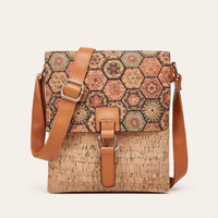 Cuir synthétique PU imperméable écologique imprimé sur mesure, aspect liège, tricoté, grain de bois de chêne naturel uni pour sacs, vêtements et gants