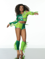 Vente flash - Justaucorps sexy en mesh vert pour femme, uniforme de majorette, costume d'équipe pour l'entraînement, vêtements de danse