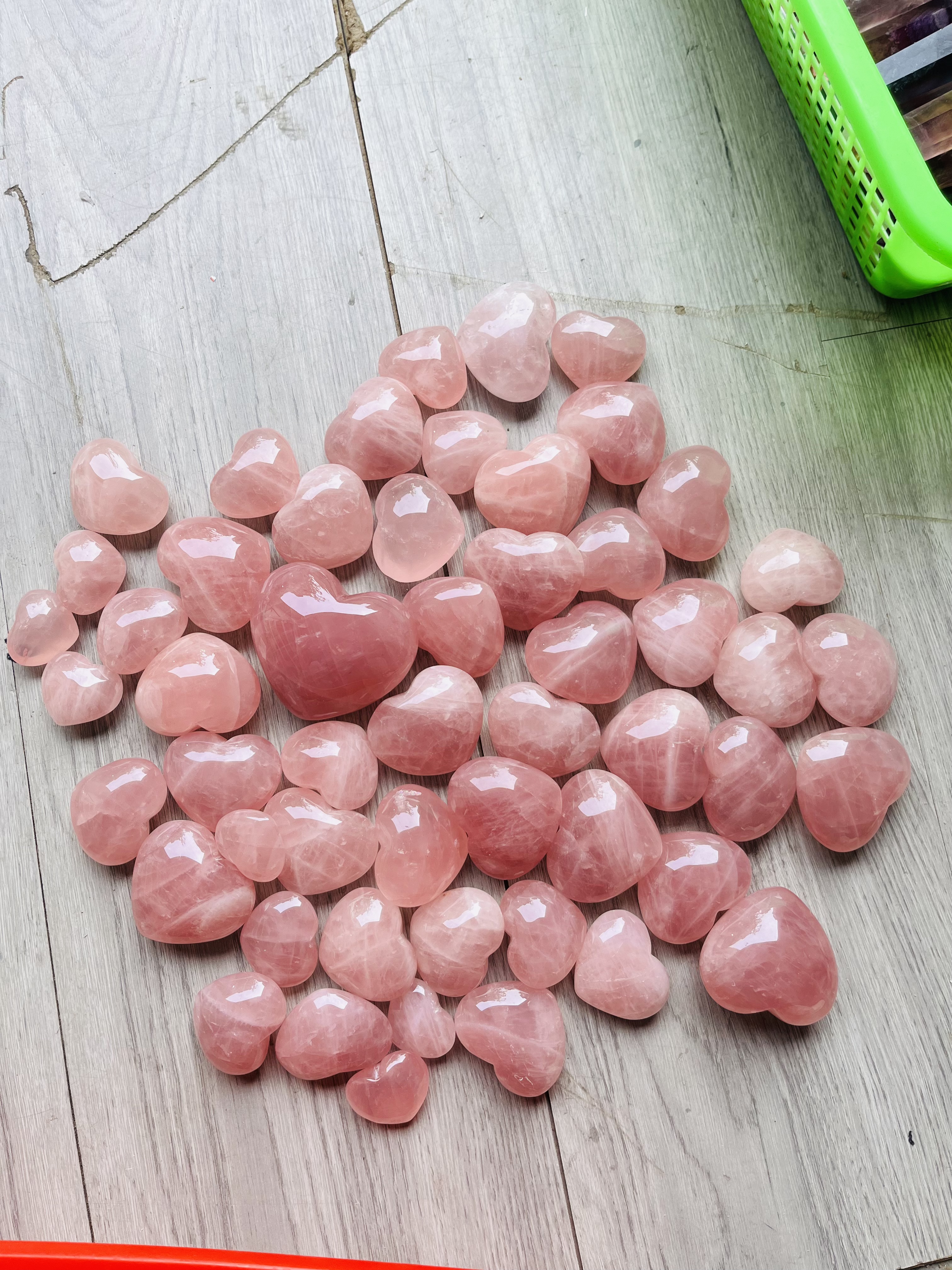 Coeur cristal rose