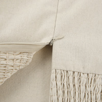 Robe longue ample sans bretelles en coton et lin kaki, style estival, pour les vacances à la plage, avec poches, nouvelle collection Enyami Cozy Holiday.