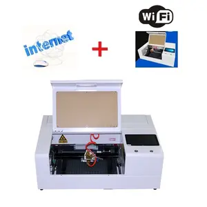 30W akıllı Mini mobil Fiber temperli cam ekran koruyucu Film CO2 lazer kesme makinesi 220V/110V ücretsiz güncelleme programları