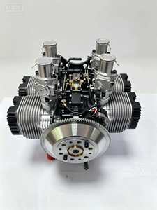 Moteur à essence monocylindre à deux temps, échappement latéral, refroidissement par air, démarrage manuel, en aluminium, cylindrée CC - Product Image 2