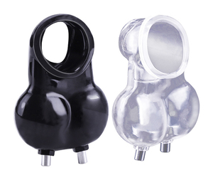 Gabbia di Castità per Adulti in TPE con Anello per il Pene a Impulsi Elettrici per Bondage Scrotale e Dispositivo di Bloccaggio - Product Image 2