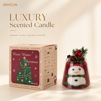 Kit de Velas Aromáticas de Arena Personalizadas con Vaso de Vidrio, Regalo Navideño, de Halloween, con Etiqueta Privada, Aromas Mixtos