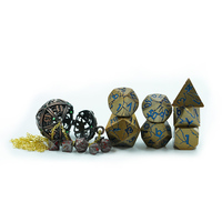 Mini jeu de dés DND personnalisé, jeu de dés polyédriques DND solides, 7 pièces, dés en métal incroyables pour les jeux de rôle