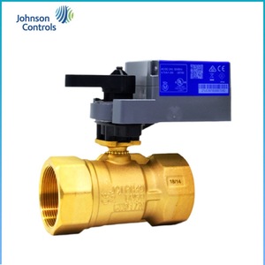 Válvula de bola eléctrica de tres vías Johnson Controls VG1805 de 1/2 pulgada AC24V con control analógico de 0-10V para agua - Product Image 4