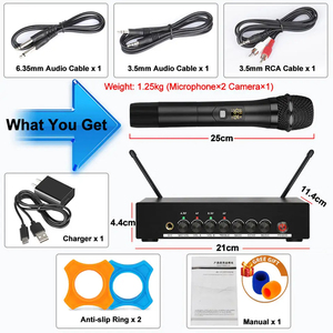 Microphone sans fil dynamique UHF portable DX8 BT pour karaoké, prix d'usine, microphone sans fil universel - Product Image 6