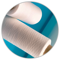 Blanc viscose bambou anneau filé fil pour tricot